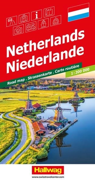 Bild von Hallwag Strassenkarte Niederlande 1:200.000. 1:200'000