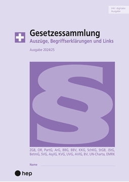 Bild von Maurer, Hanspeter: Gesetzessammlung 2024/2025 (Ausgabe A4) (Print inkl. E-Book Edubase, Neuauflage 2024)